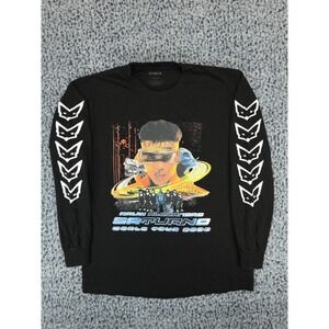 Rauw Alejandro Saturno World Tour 2023 Long Sleeve Shirt Black Mens Large SUNA